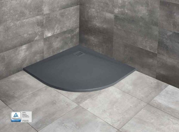 Kyntos A anthracite ПОДДОН ИЗ ЛИТЬЕВОГО КАМНЯ