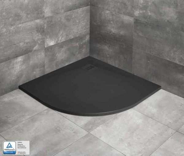 Kyntos A black ПОДДОН ИЗ ЛИТЬЕВОГО КАМНЯ