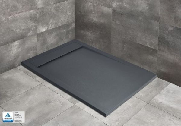 Teos F Antracite прямоугольный поддон из литьевого камня