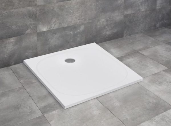 Zantos C Низкий поддон из литьевого камня